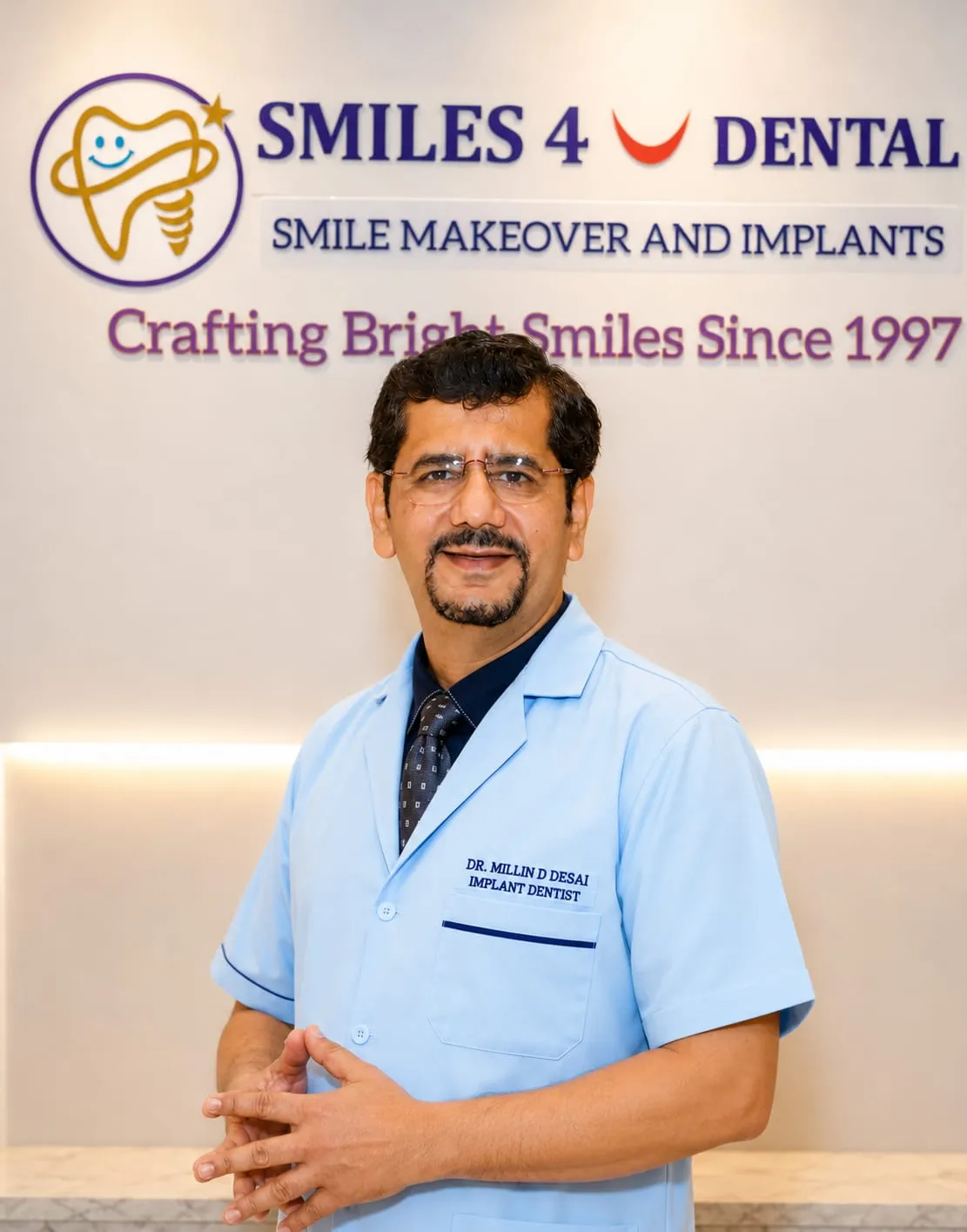 Dr. Millin D. Desai - Chief Implant Dentist